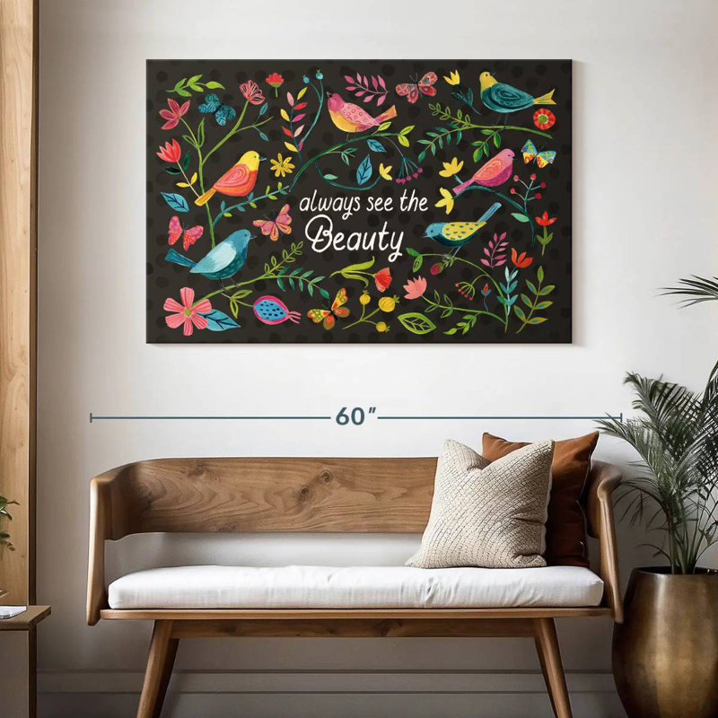 Tergel Budding Beauty Dark, 32" H x 48" W