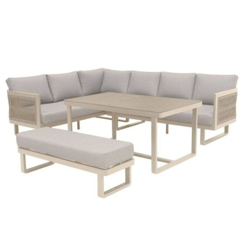 6 - Person Patio Dining Set with Rectangular Table , Cushions Included