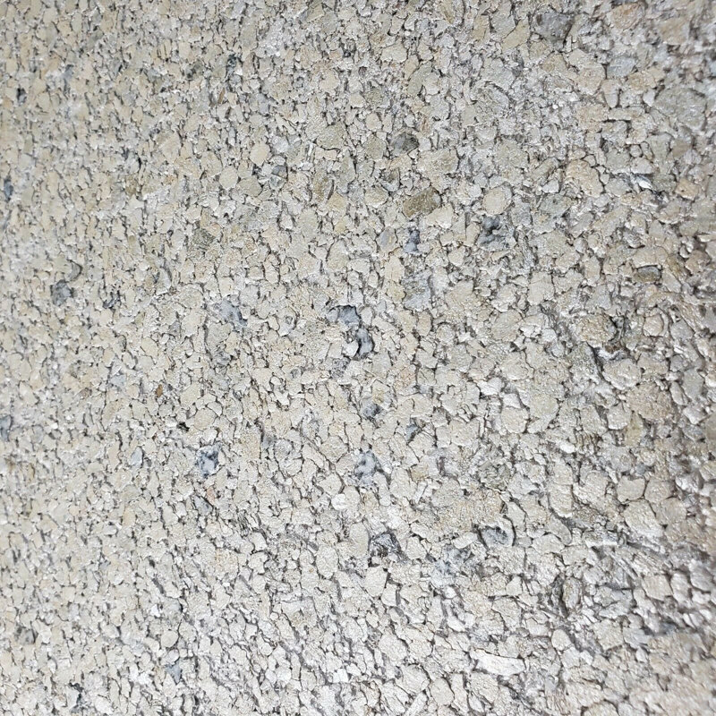 Vraie pierre de mica unique, aspect granite brut, texture 3D, Perle / crème