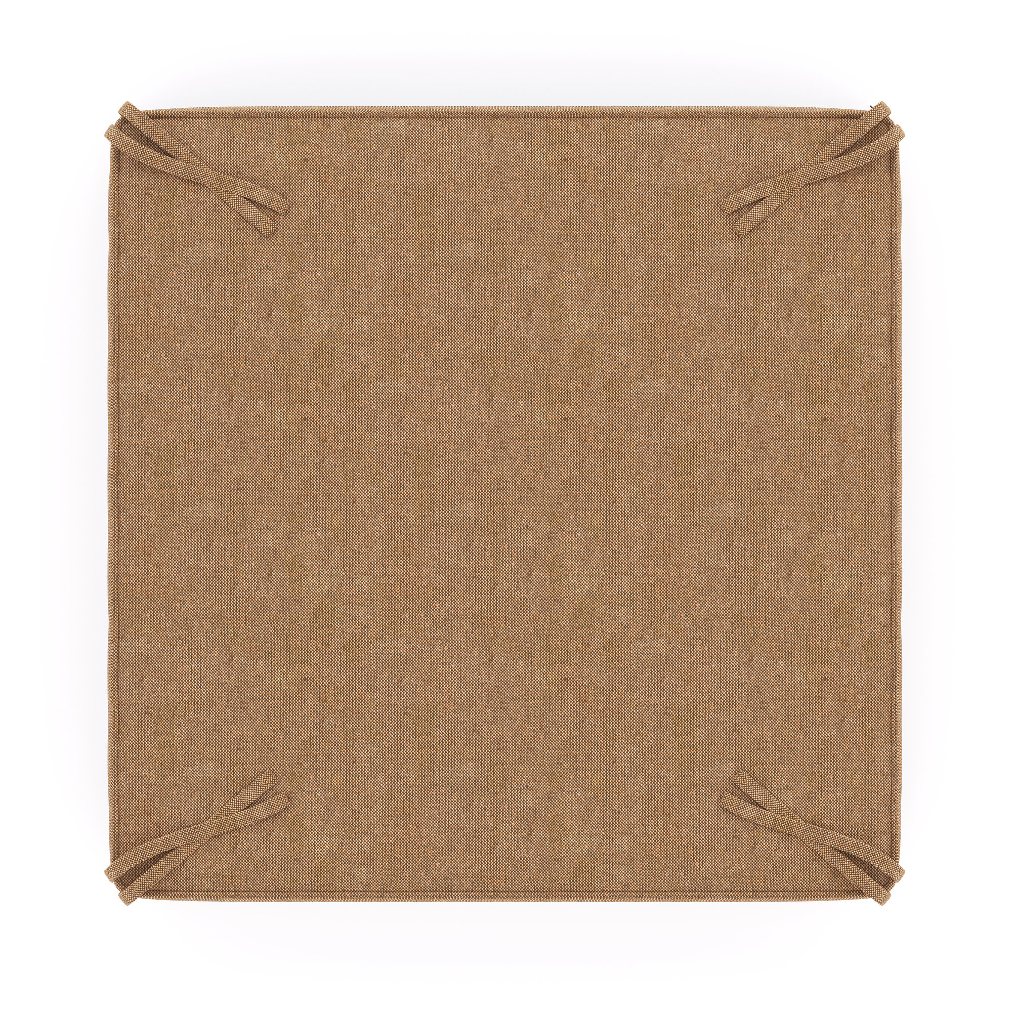 Sunbrella Outdoor Ottoman Cushion, Canvas Heather Beige Sunbrella® Canvas