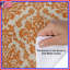 Housses de couette orange à motif damassé-130505239
