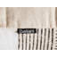 45cm Wide Square Striped Pouffe Ottoman