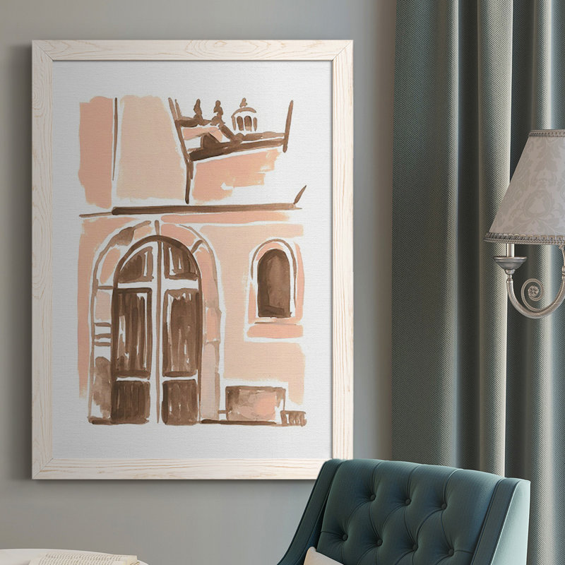 Blush Architecture Study V " Blush Architecture Study V ", White, 37.5" H x 27.5" W x 1" D