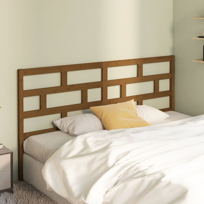 Macintyre Solid Wood Headboard, Brown, 100cm H x 206cm W x 4cm D