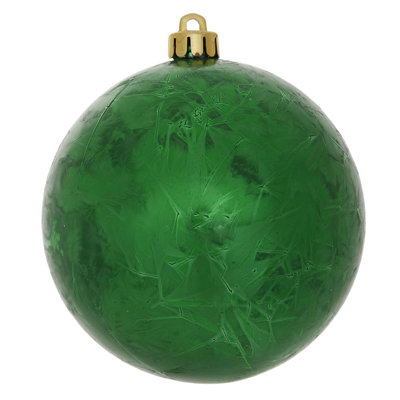 Crackle Ball Ornament Drilled