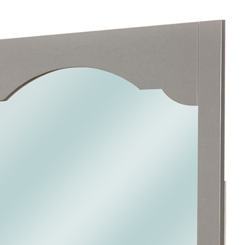 Miroir de commode Chauncy, Gris