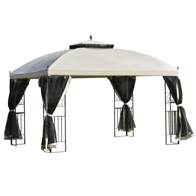 10 pi. L 9 pi. D Pavillon de jardin en acier