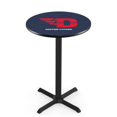 NCAA Round Metal Base Dining Table