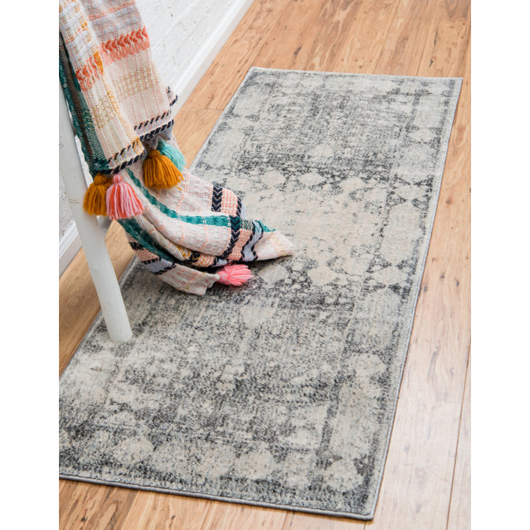 Tapis oriental gris Polli