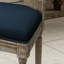 2 chaises de salle à manger bleu marine - Tissu, structure stable, style moderne et chic