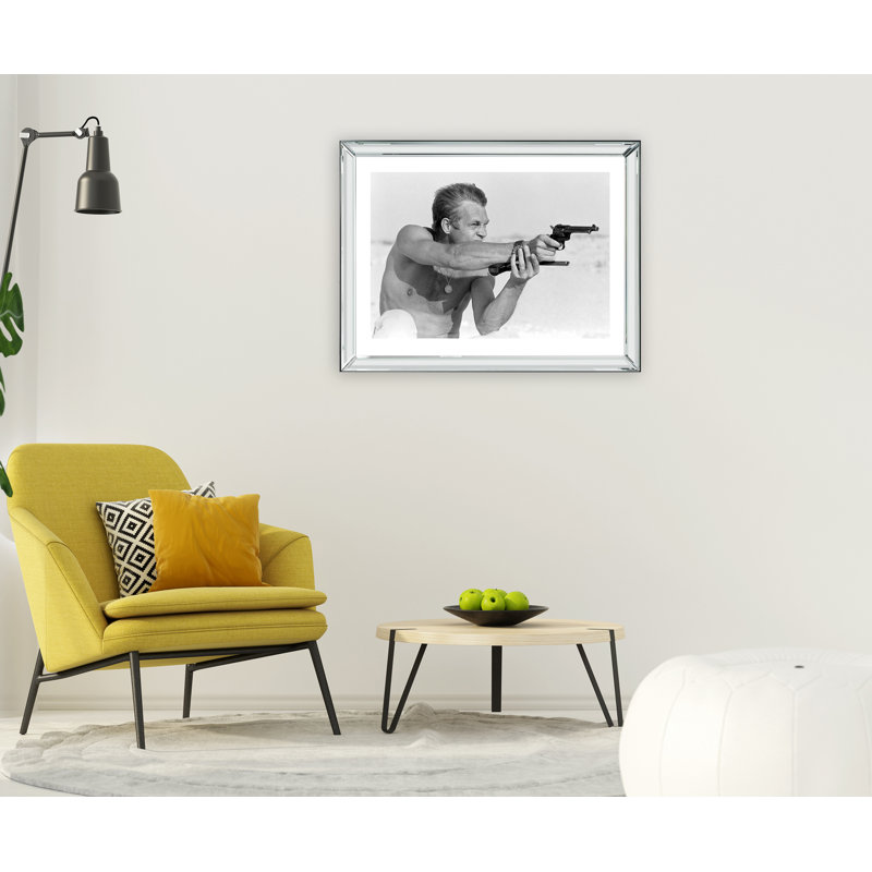 Steve Mcqueen Pistols - Print on Wood