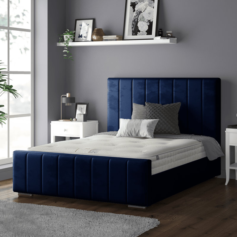 Chenault Upholstered Bed, Turmeric, Single (3')