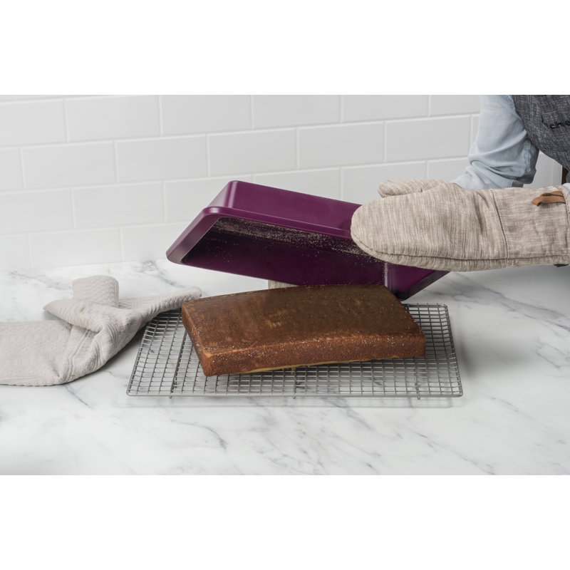 KitchenAid® 9 X 13-In Nonstick Aluminized Steel Cake Pan, Beetroot