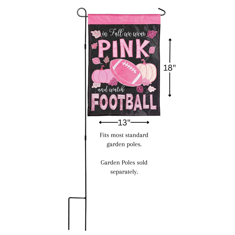 Drapeau de jardin double en polyester H 18 po x l 13 po
