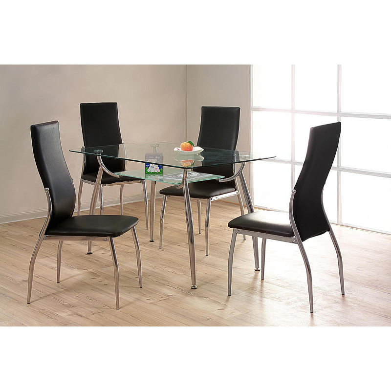 Upholstered Dining Chair, Black