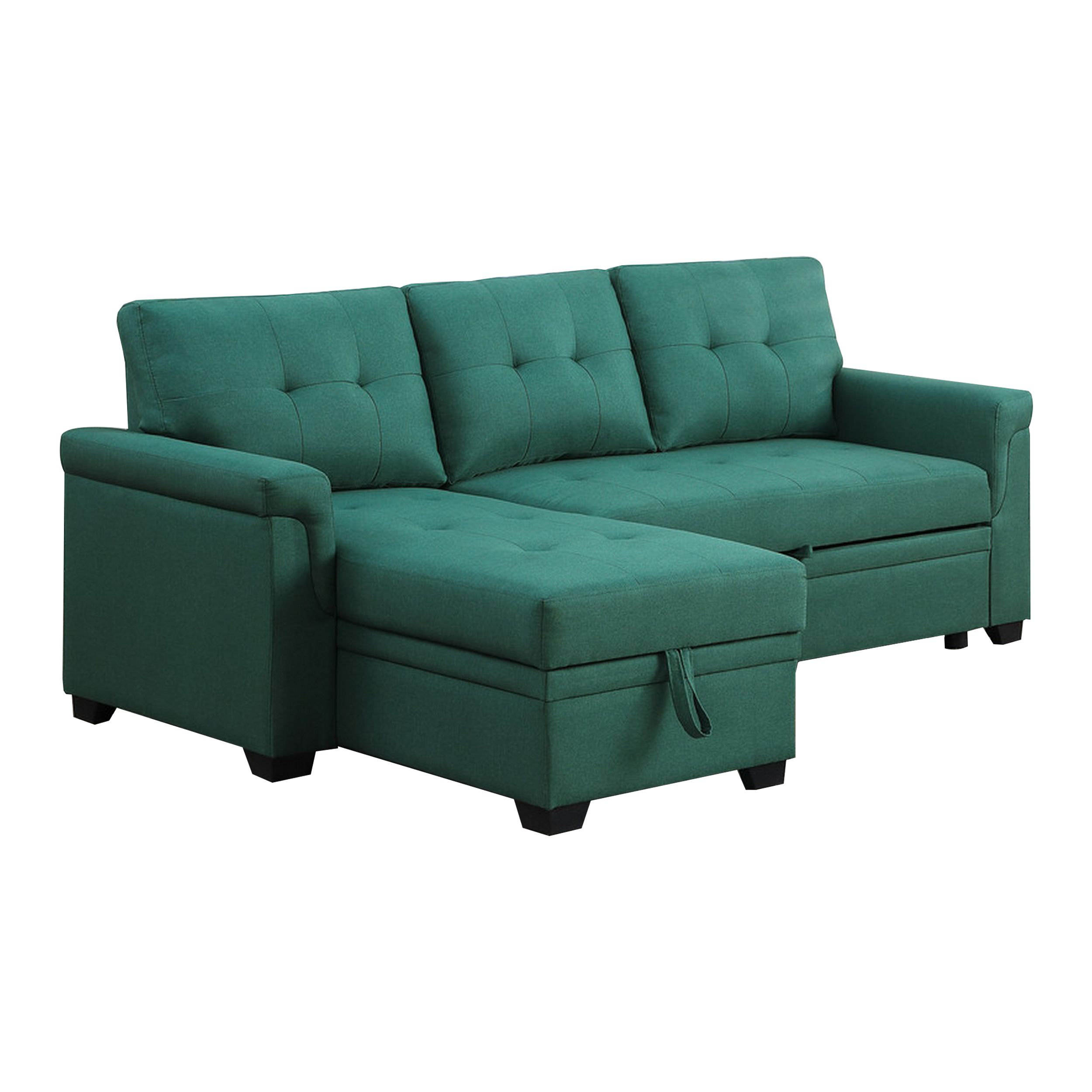 Latitude Run® 84" Wide Reversible Sleeper Sofa & Chaise & Reviews | Wayfair