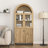 Natural Wood Grain Tech-Inspired MDF Dome Cabinet-531953623