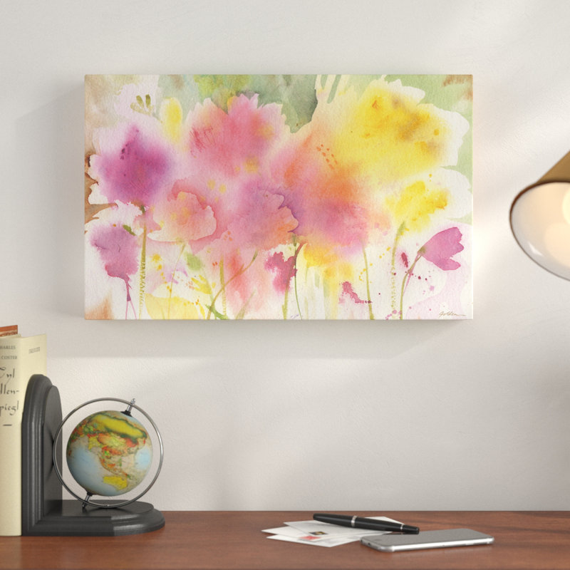 «Floral Impressions», reproduction sur toile, H 22 po x l 32 po x P 2 po