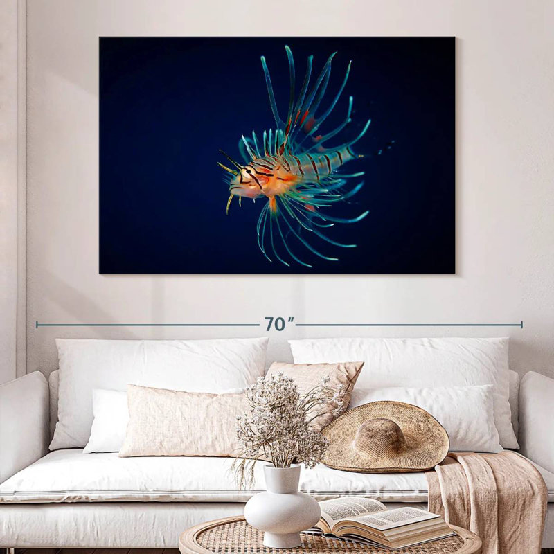 Brampt Colorful Lionfish, 34" H x 51" W