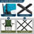Camping Chairs With Shade, Heavy Duty Canopy Lounge Chair Sunshade Hiking Travel Chair With Cup Holder For Outdoor, Camping, Beach And Patio, Enamel Blue-553666152