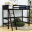 Lit mezzanine simple pour enfants avec garde-corps-70273720