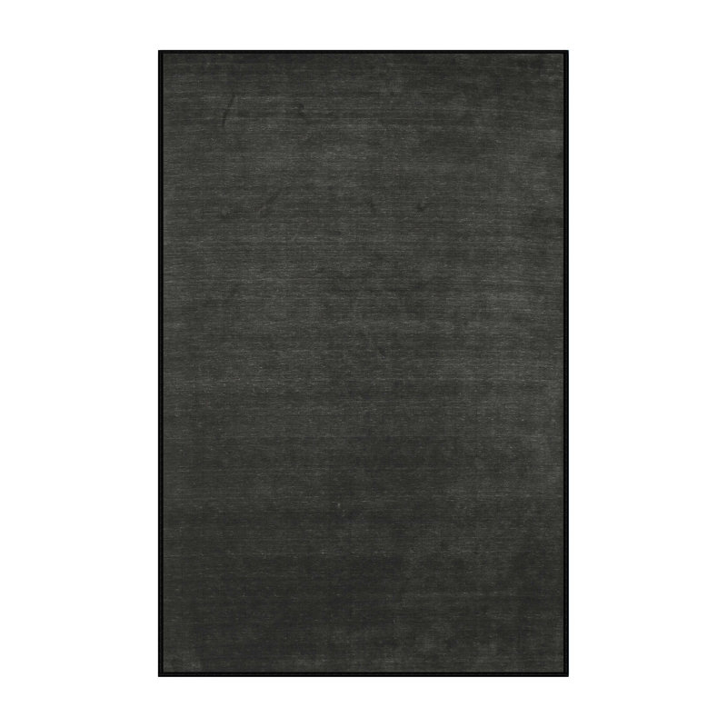 Tapis contemporain noir, Rectangle 2 pi x 3 pi