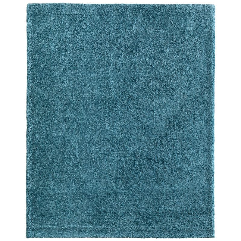 Tapis moderne Frena, Rectangle 4pi x 6 pi, Bleu sarcelle