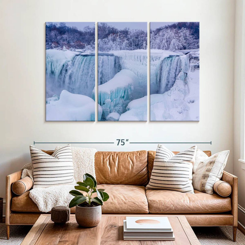 Alvord Frozen Niagara Falls, H 42 po x l 65 po