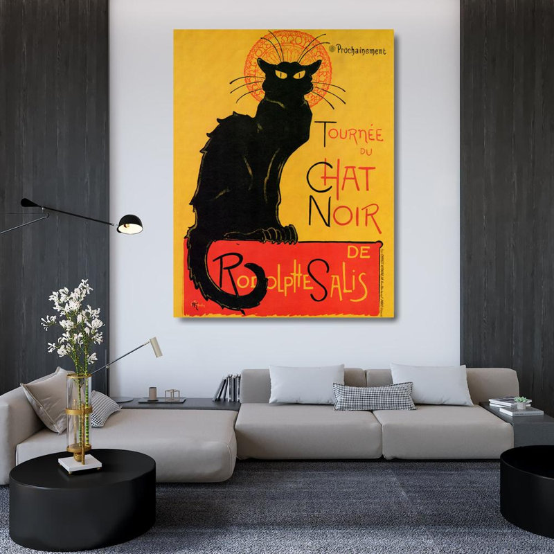 Chat Noir, 47" H x 36" W