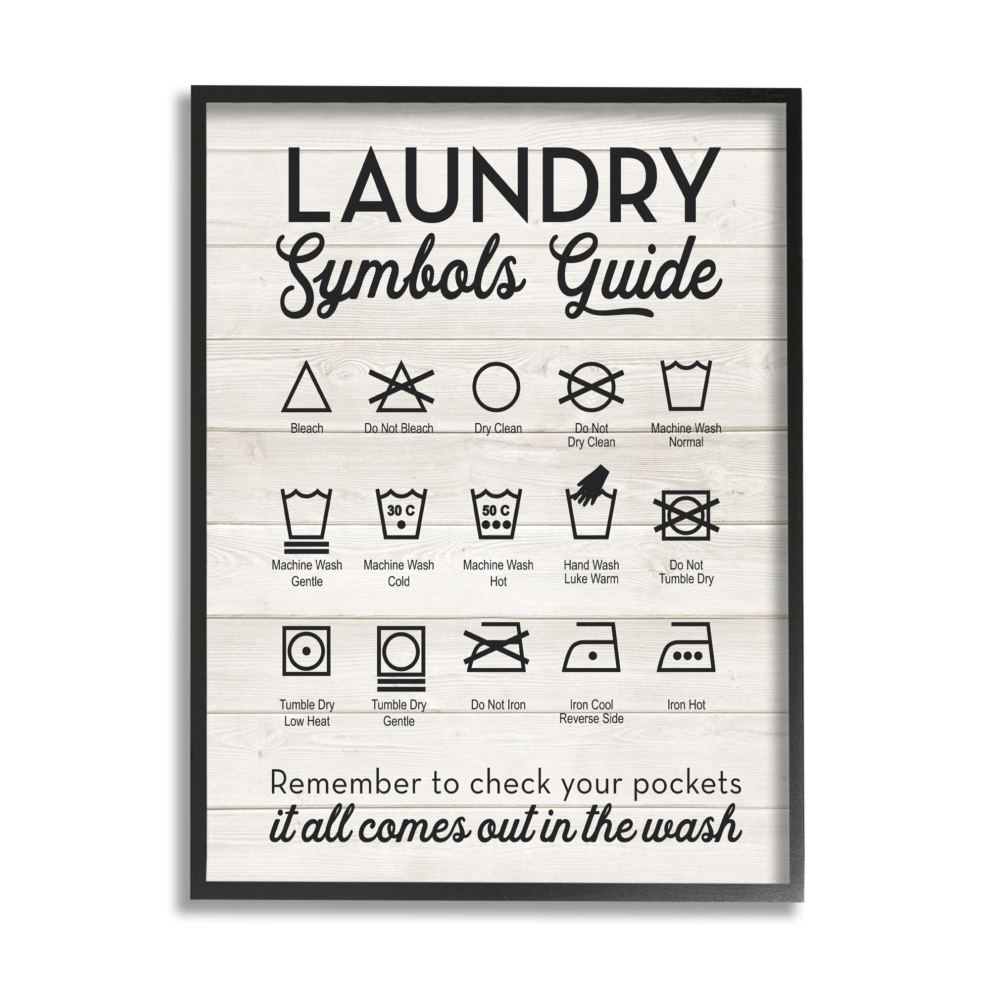 Soffee Design Laundry Room Sign - Metal Art Laundry Accessories - Bathroom Guide Plaque Signs, Home Laundry Wall Decor - Laundry Guide White