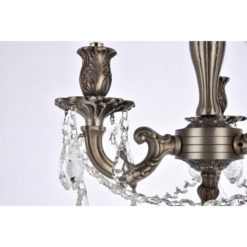 Plafonnier semi-encastré 3 lumières Khaleesi, Teck doré (fumé) / coupe royale, Argent / Étain