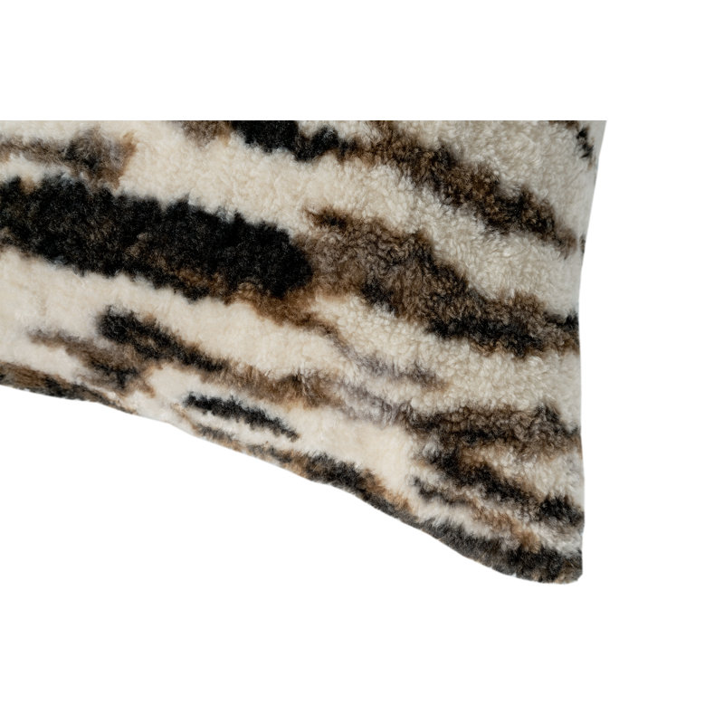 Housse et coussin de coussin décoratif décoratif texturé tigre 19,7 po x 19,7 po Tiger
