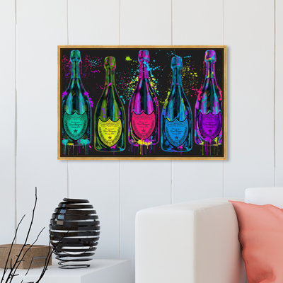 " Drinks And Spirits Luminous Party Champagne Bottles "