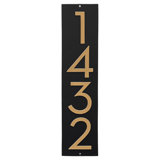 Floating Modern 6" Number Vertical Address Plaque (4 Characters)