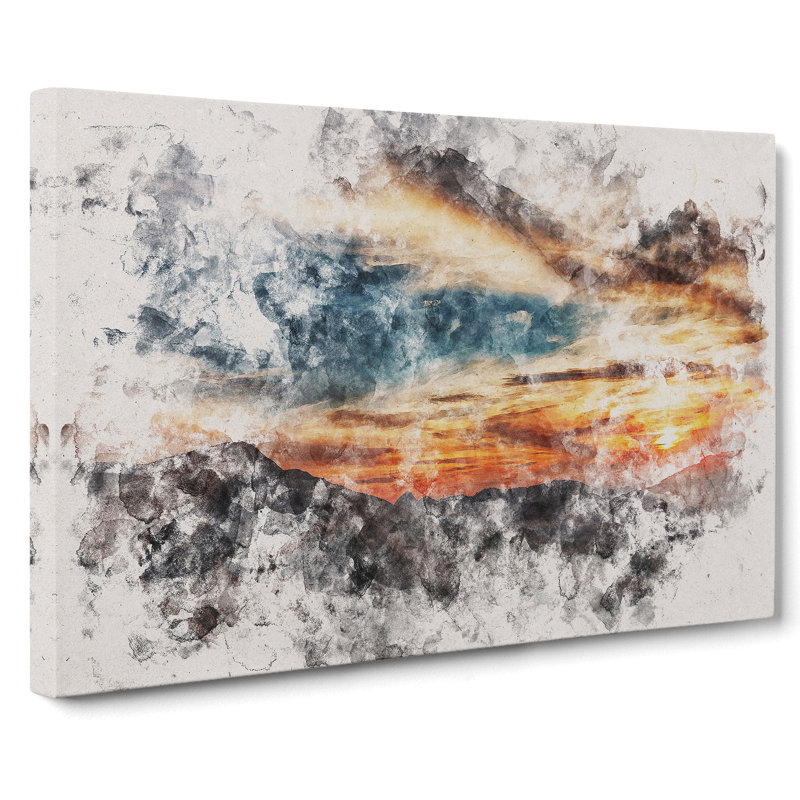 Sunset in Utah - Wrapped Canvas, 60cm H x 91cm W x 3cm D