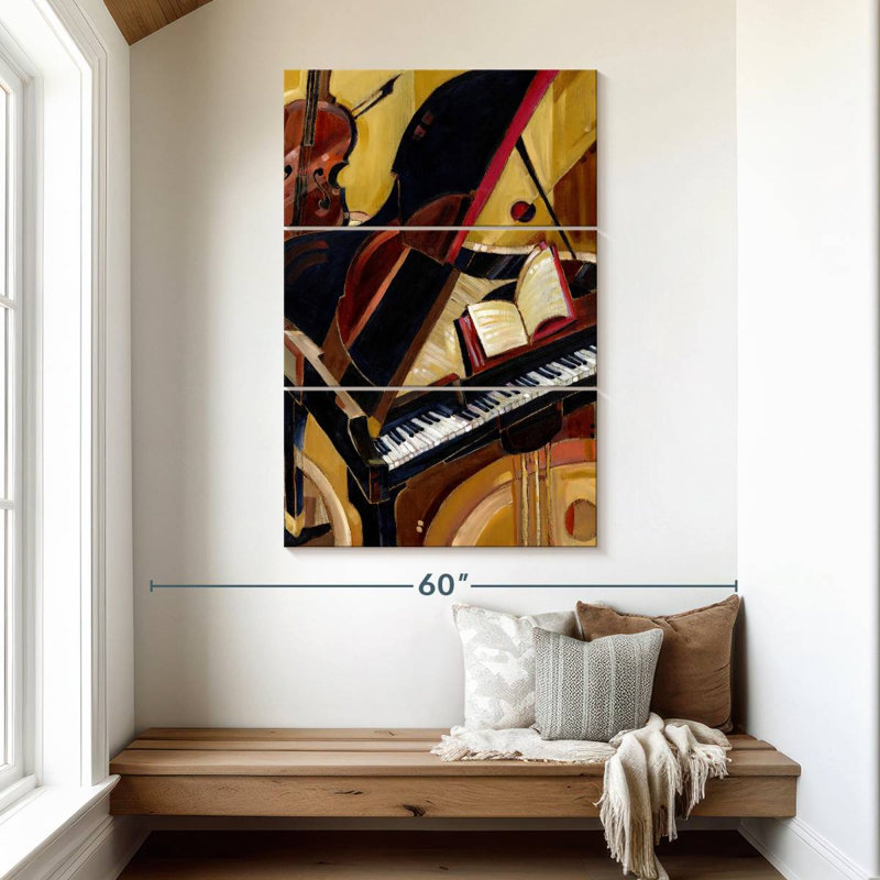 Piano abstrait II, H 50 po x l 32 po
