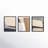 Divided " Divided By 3 In Blue " by Julia Balfour 3 - Pieces-57576531-120157153