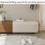 Banc de rangement rectangulaire en bois massif à deux tons pour chambre à coucher et salon Minimalist-760905343