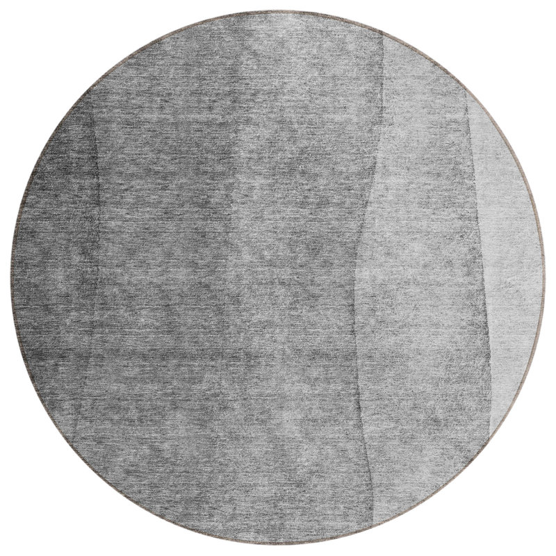 Tapis ombré rond 8 po