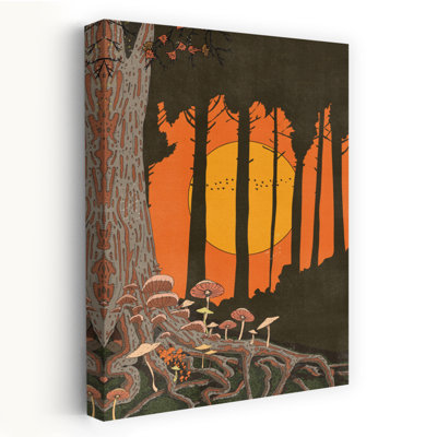 Art mural forêt d'automne