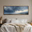 Grande toile murale encadrée, décor de paysage marin Moody Coastal Sky - 60 po x 20 po, 60 po x 30 po-875143952-875143953