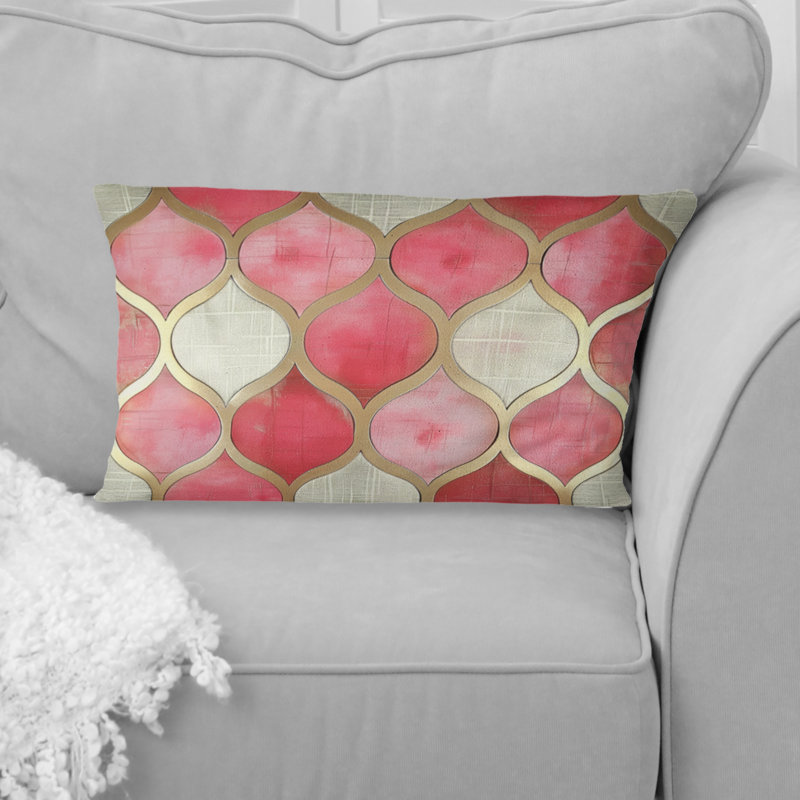 Coussin lombaire Mid-Century Trellis III - Mid-Century