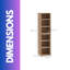 Annarosa 88.5cm H x 22.5cm W Bookcase