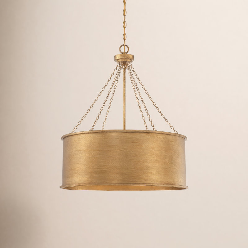 Soho 6-Light Chandelier, Patine dorée