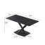 Ensemble de table de salle à manger 7 pièces 7 pièces avec 6 chaises en similicuir-817107130