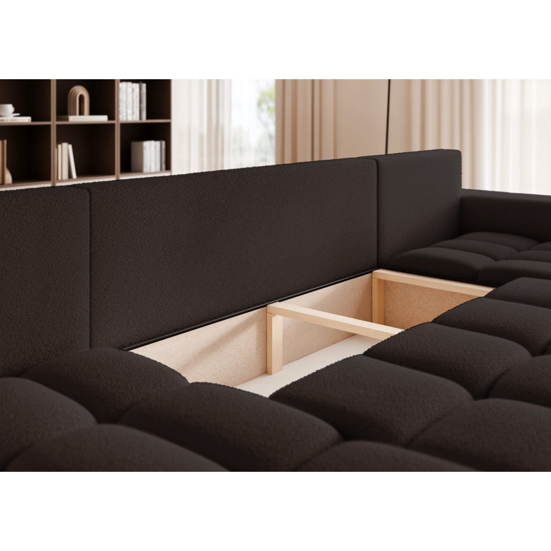 5 Seater Sofa Bed, Black