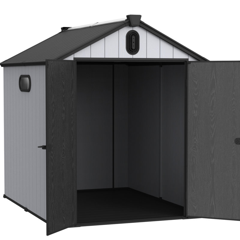 Rangement de jardin 6 x 8 pi - Remise en plastique imperméable et pratique