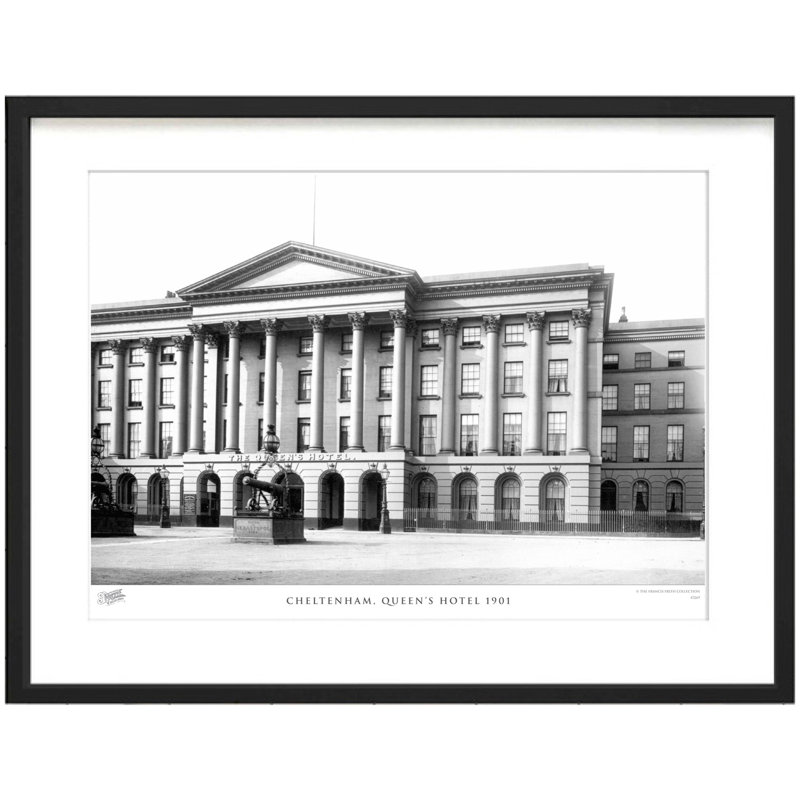 Cheltenham, Queen's Hotel 1901 by Francis Frith - Single Picture Frame Print, 60cm H x 80cm W x 2.3cm D