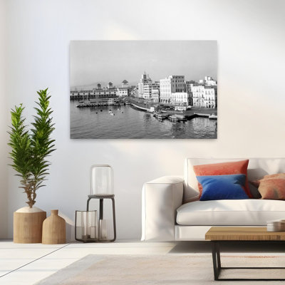 1950S Harbor Waterfront Havana Cuba Classic Retro Vintage Tropical Urban Wall Art