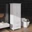 Armoire de rangement haute avec deux tiroirs pratiques-1574539109